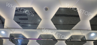 1100 décoratifs hexagonaux panneau de plafond en aluminium pour le centre commercial de luxe