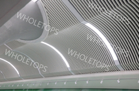 bout droit en aluminium décoratif de plafond de 20mm pliant la forme onduleuse de profil carré de tube