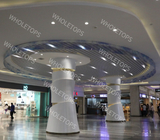 Panneau solide en aluminium de colonne circulaire non typique avec la décoration intérieure de couverture légère